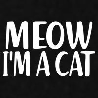 Funny Meow I'm A Cat Lazy Halloween Costume Ladies PosiCharge Tri-Blend Wicking Tank