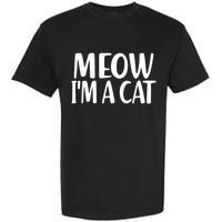 Funny Meow I'm A Cat Lazy Halloween Costume Garment-Dyed Heavyweight T-Shirt