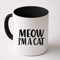 Funny Meow I'm A Cat Lazy Halloween Costume Coffee Mug