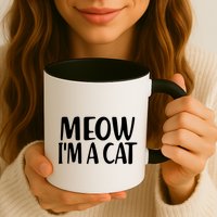 Funny Meow I'm A Cat Lazy Halloween Costume Coffee Mug