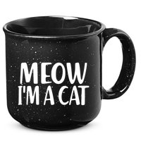 Funny Meow I'm A Cat Lazy Halloween Costume 15oz Campfire Ceramic Mug