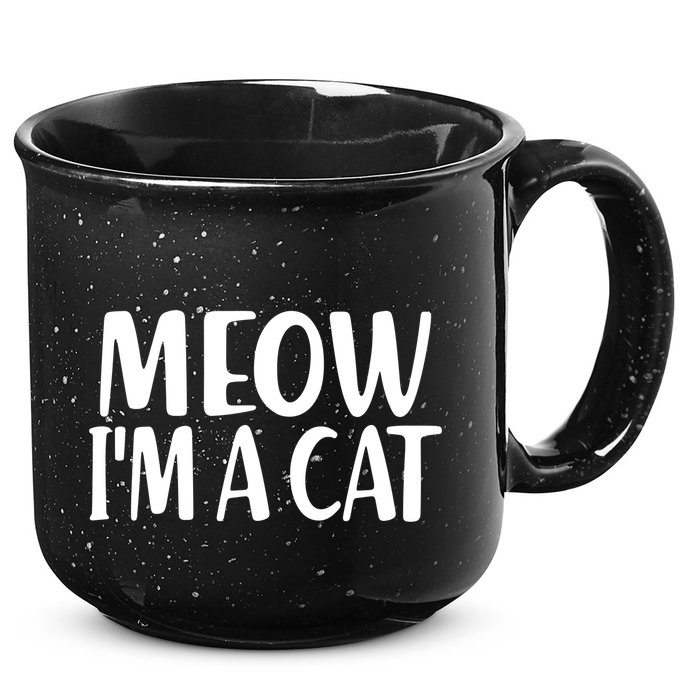 Funny Meow I'm A Cat Lazy Halloween Costume 15oz Campfire Ceramic Mug
