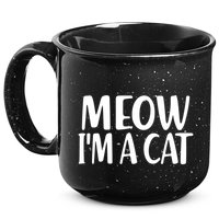 Funny Meow I'm A Cat Lazy Halloween Costume 15oz Campfire Ceramic Mug