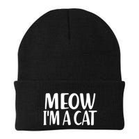 Funny Meow I'm A Cat Lazy Halloween Costume Beanie