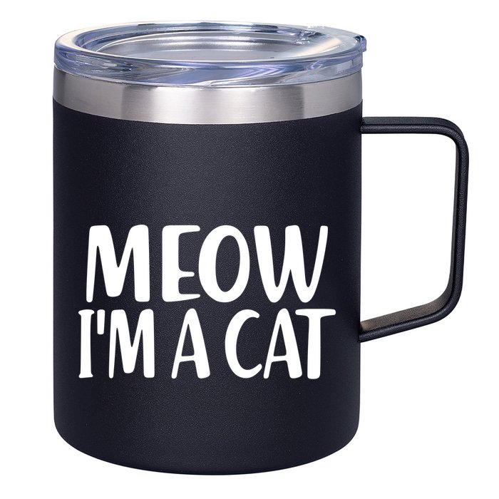 Funny Meow I'm A Cat Lazy Halloween Costume 12oz Stainless Steel Coffee Mug