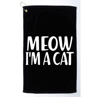 Funny Meow I'm A Cat Lazy Halloween Costume Golf Towel