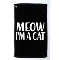 Funny Meow I'm A Cat Lazy Halloween Costume Golf Towel