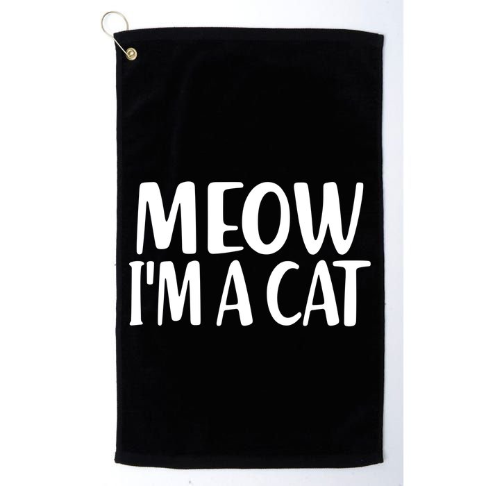 Funny Meow I'm A Cat Lazy Halloween Costume Golf Towel