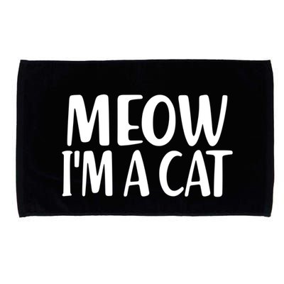 Funny Meow I'm A Cat Lazy Halloween Costume Microfiber Hand Towel