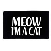 Funny Meow I'm A Cat Lazy Halloween Costume Microfiber Hand Towel