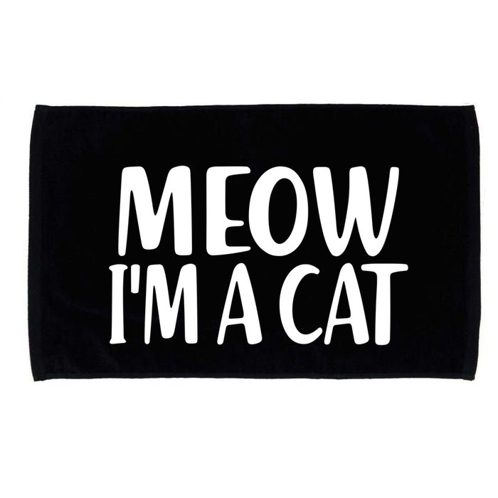 Funny Meow I'm A Cat Lazy Halloween Costume Microfiber Hand Towel