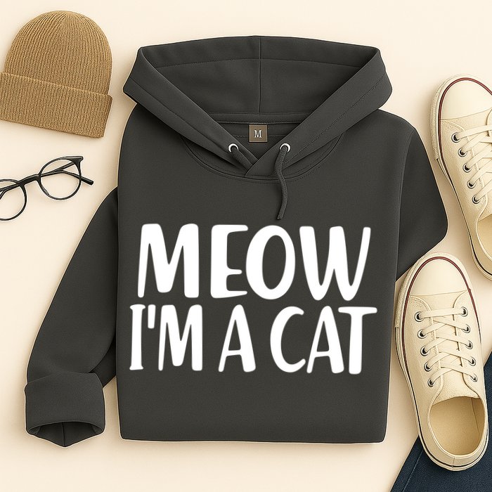 Funny Meow I'm A Cat Lazy Halloween Costume Hoodie
