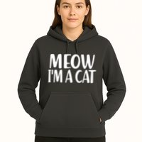 Funny Meow I'm A Cat Lazy Halloween Costume Hoodie