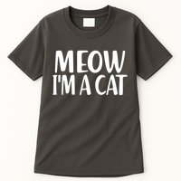 Funny Meow I'm A Cat Lazy Halloween Costume Tall T-Shirt
