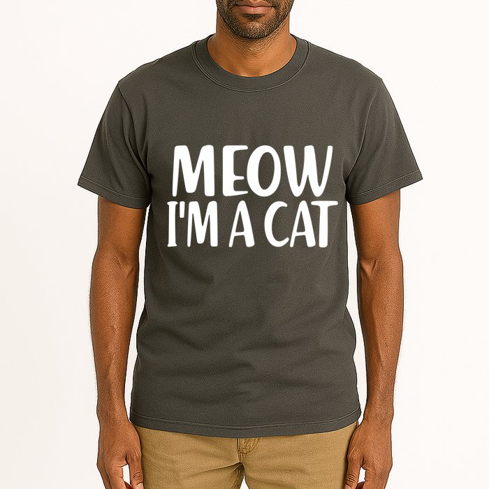 Funny Meow I'm A Cat Lazy Halloween Costume Tall T-Shirt