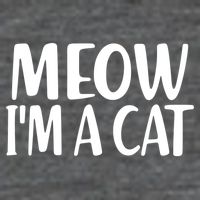Funny Meow I'm A Cat Lazy Halloween Costume 7-Panel Snapback Hat