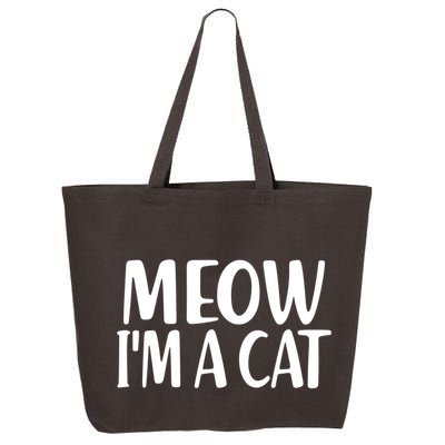 Funny Meow I'm A Cat Lazy Halloween Costume 25L Jumbo Tote