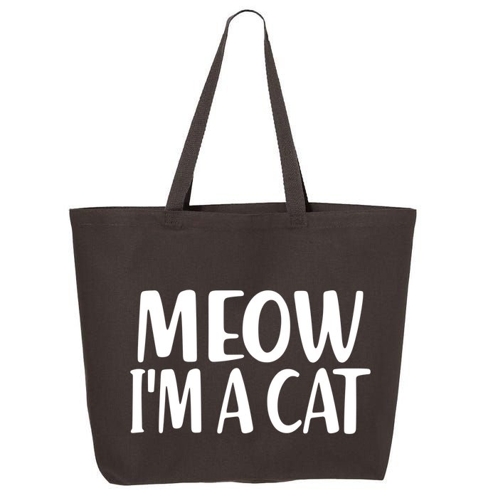 Funny Meow I'm A Cat Lazy Halloween Costume 25L Jumbo Tote