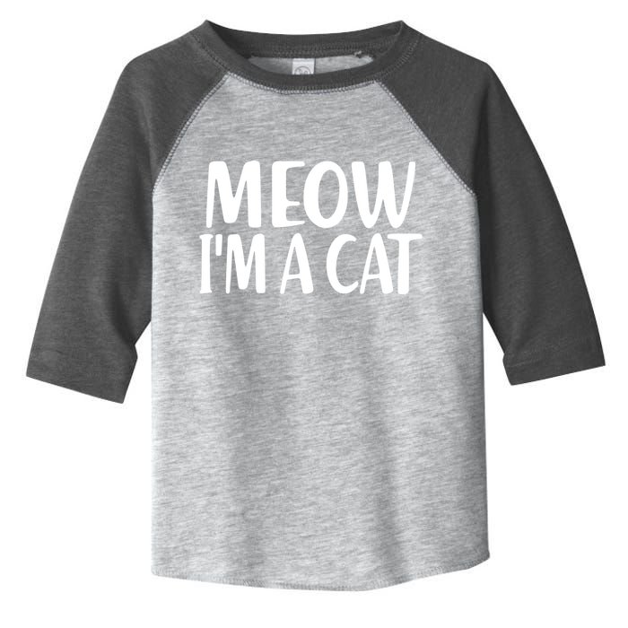 Funny Meow I'm A Cat Lazy Halloween Costume Toddler Fine Jersey T-Shirt