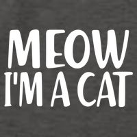 Funny Meow I'm A Cat Lazy Halloween Costume Vector Backpack