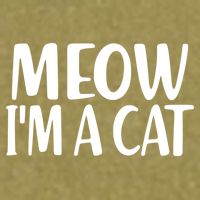 Funny Meow I'm A Cat Lazy Halloween Costume Garment-Dyed Women's Muscle Tee