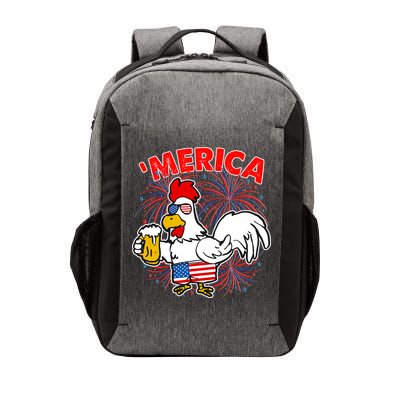 Funny Merica USA Rooster With Beer Vector Backpack