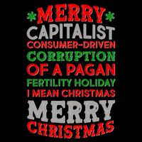 Funny Merry Capitalist Christmas Sweatshirt