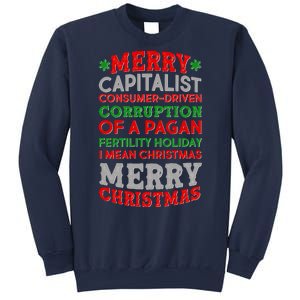 Funny Merry Capitalist Christmas Sweatshirt