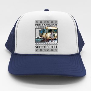 Funny Merry Christmas Shitters Full Ugly Christmas Sweater Trucker Hat