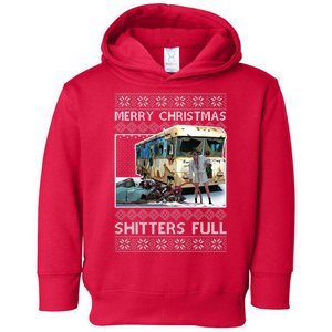 Funny Merry Christmas Shitters Full Ugly Christmas Sweater Toddler Hoodie