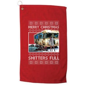 Funny Merry Christmas Shitters Full Ugly Christmas Sweater Platinum Collection Golf Towel