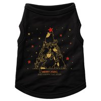 Funny Merry XMas and Happy Cat Year Christmas Tree Doggie Tank