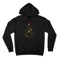 Funny Merry XMas and Happy Cat Year Christmas Tree Tall Hoodie