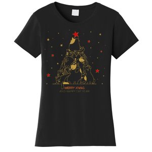 Funny Merry XMas and Happy Cat Year Christmas Tree Women's T-Shirt