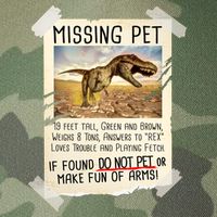 Funny Missing Pet T-Rex Dinosaur Legacy Tie Dye Trucker Hat