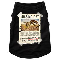 Funny Missing Pet T-Rex Dinosaur Doggie Tank