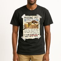 Funny Missing Pet T-Rex Dinosaur Tall T-Shirt