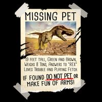 Funny Missing Pet T-Rex Dinosaur Legacy Cool Fit Booney Bucket Hat