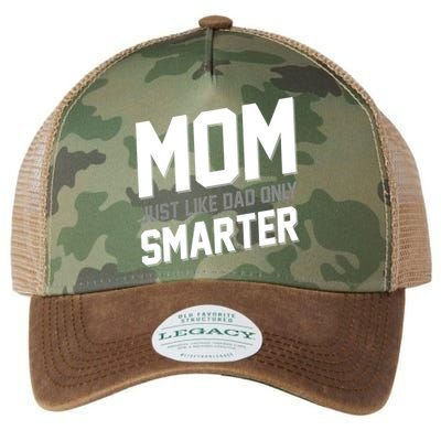Funny Mom Just Like Dad Only Smarter Legacy Tie Dye Trucker Hat