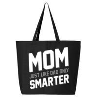 Funny Mom Just Like Dad Only Smarter 25L Jumbo Tote
