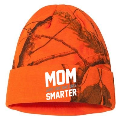 Funny Mom Just Like Dad Only Smarter Kati Licensed 12" Camo Beanie