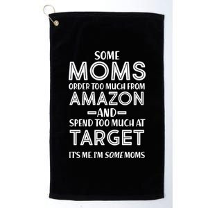 Funny Moms Shopping Problems Platinum Collection Golf Towel