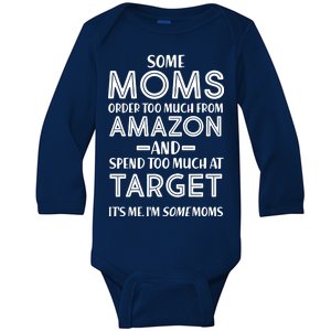 Funny Moms Shopping Problems Baby Long Sleeve Bodysuit