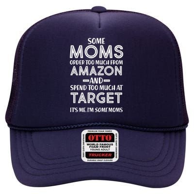 Funny Moms Shopping Problems High Crown Mesh Back Trucker Hat