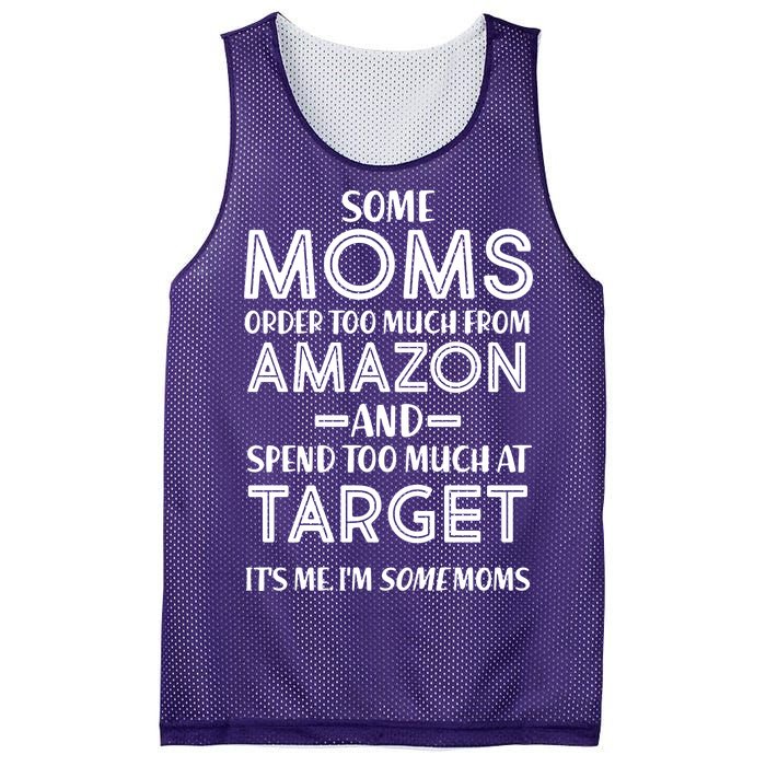 Funny Moms Shopping Problems Mesh Reversible Basketball Jersey Tank