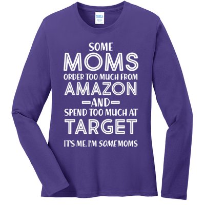 Funny Moms Shopping Problems Ladies Long Sleeve Shirt