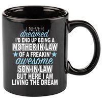 Funny Mother In law Awesome Son In Law 11oz C Handle Ceramic Mug