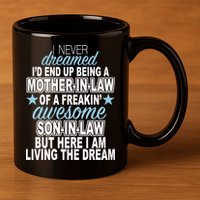 Funny Mother In law Awesome Son In Law 11oz C Handle Ceramic Mug