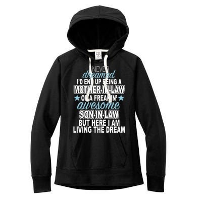 Funny Mother In law Awesome Son In Law Women's Fleece Hoodie