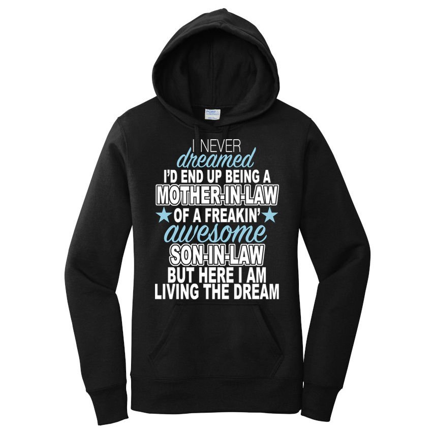 Funny Mother In law Awesome Son In Law Women's Pullover Hoodie